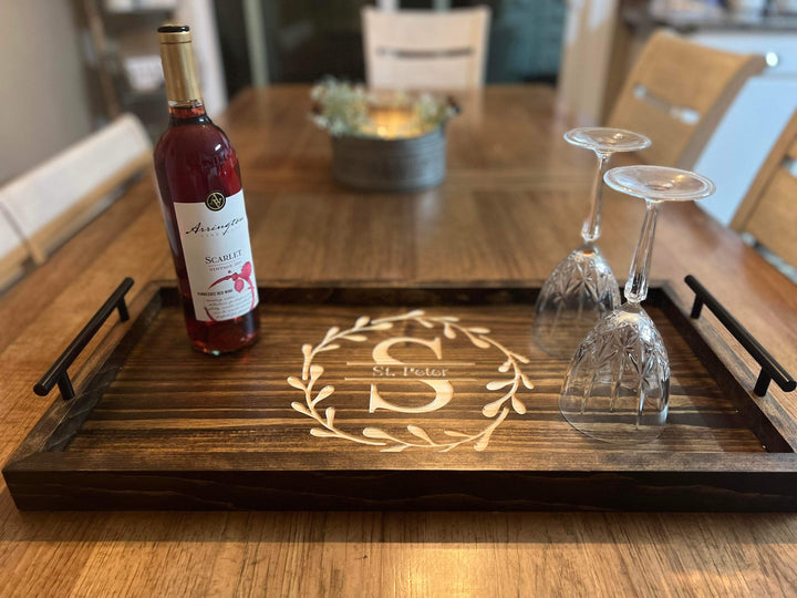 Personalized Wood Serving Tray | Mother’s Day Gift | Wedding Gift